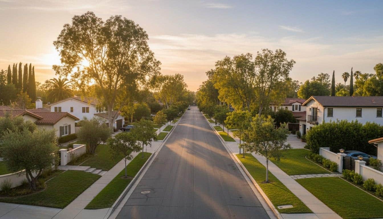 Gated luxury estate entrance in Calabasas CA hillside neighborhood