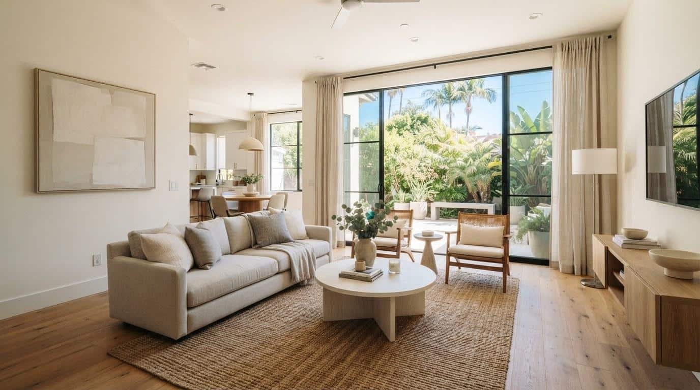 Staged interior of a Los Angeles CA home ready for sale in a competitive real estate market