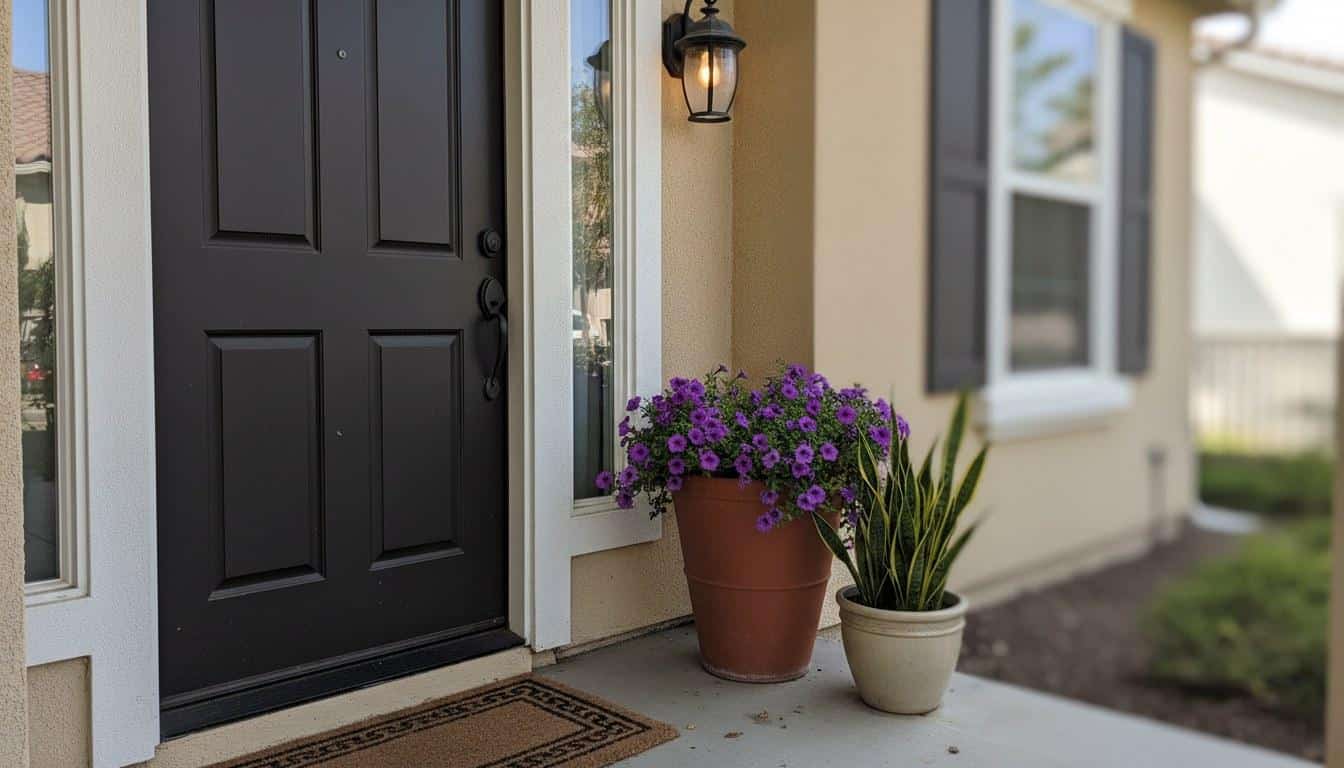 Well-maintained Santa Clarita CA home exterior ready for sale with drought-tolerant landscaping